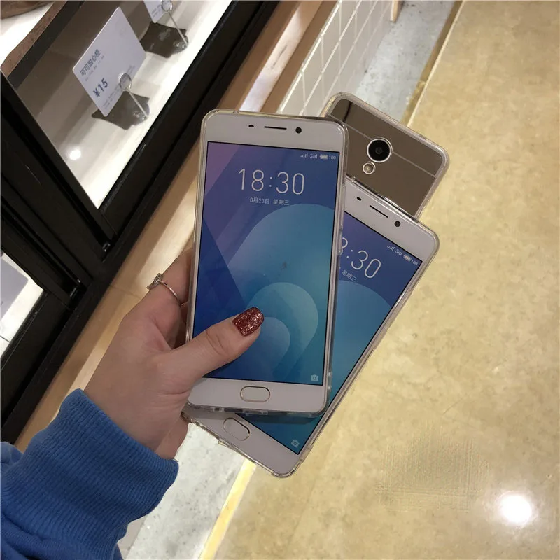 Роскошный мягкий силиконовый зеркальный чехол для Meizu MX6 M3 M3S мини M3 Примечание M3X M5 Note Pro M5S M5 M6 Примечание E2 полное покрытие золотые украшения Fundas