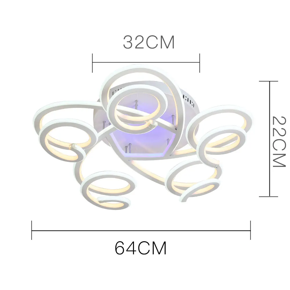 LED Потолочные светильники Дистанционное управление затемняя современный