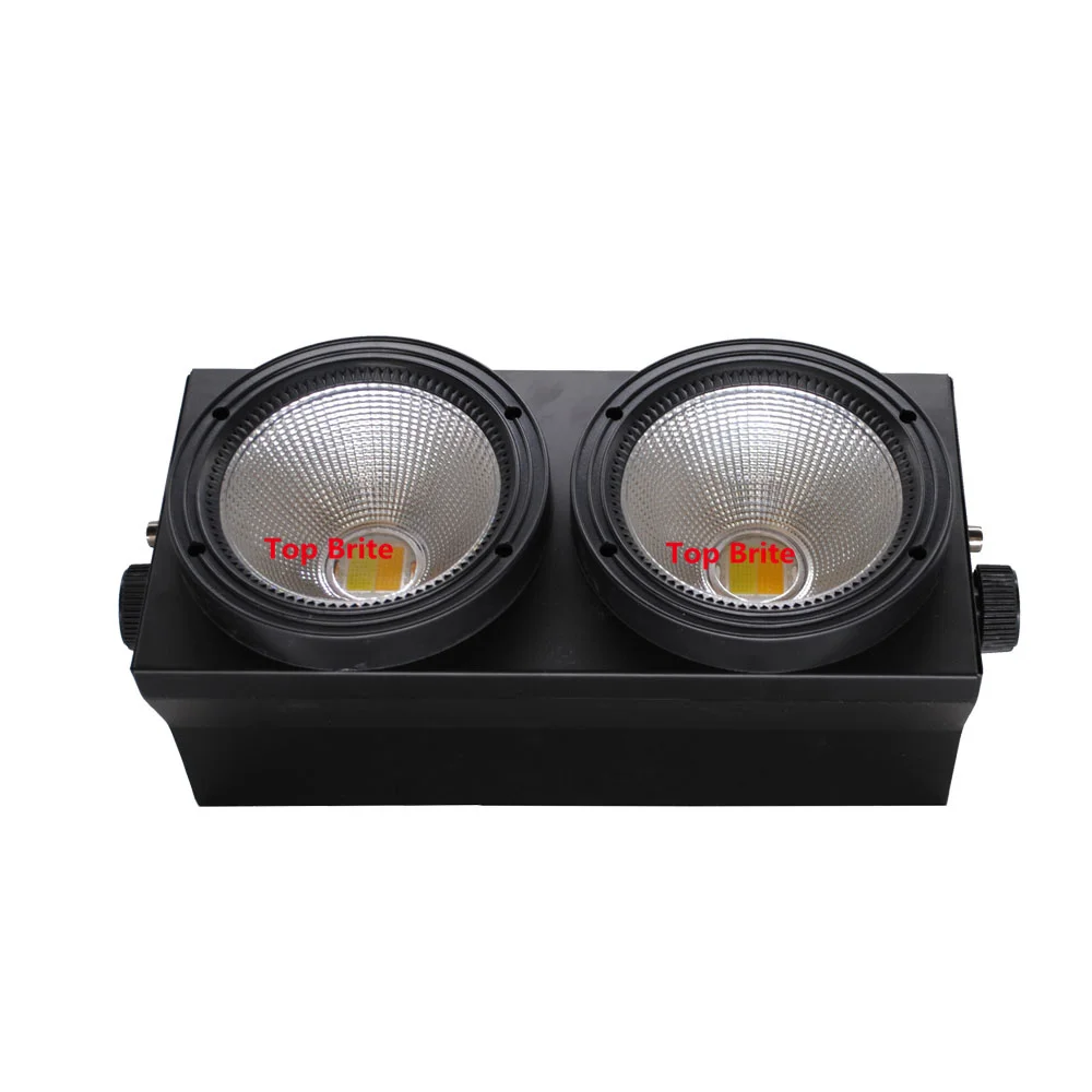 2 шт./лот DHL Доставка 2X100 Вт LED COB Blinder Light глаза сценический светодиодный светильник