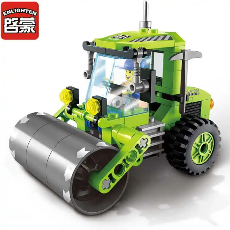 ENLIGHTEN 1104 город серии дорожный каток строительные блоки игрушки для детей
