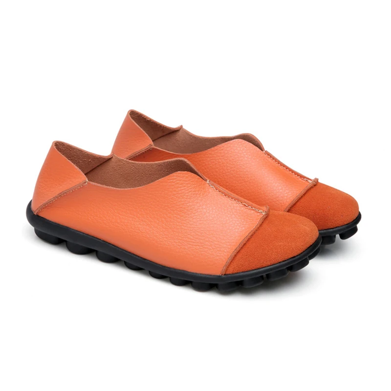 Туфли женские на плоской подошве удобные мокасины лоферы балетки Классическая