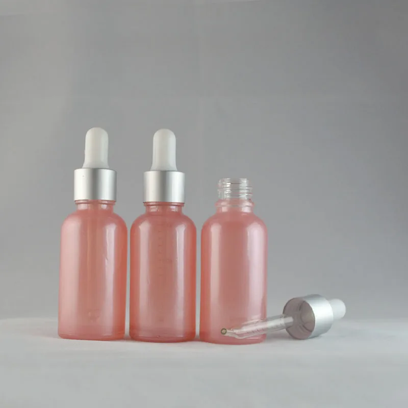 

Hot sale 10 pcs/lot 30ml glass dropper bottle, 30cc pink glass dropper bottle for essential oil or perfume
