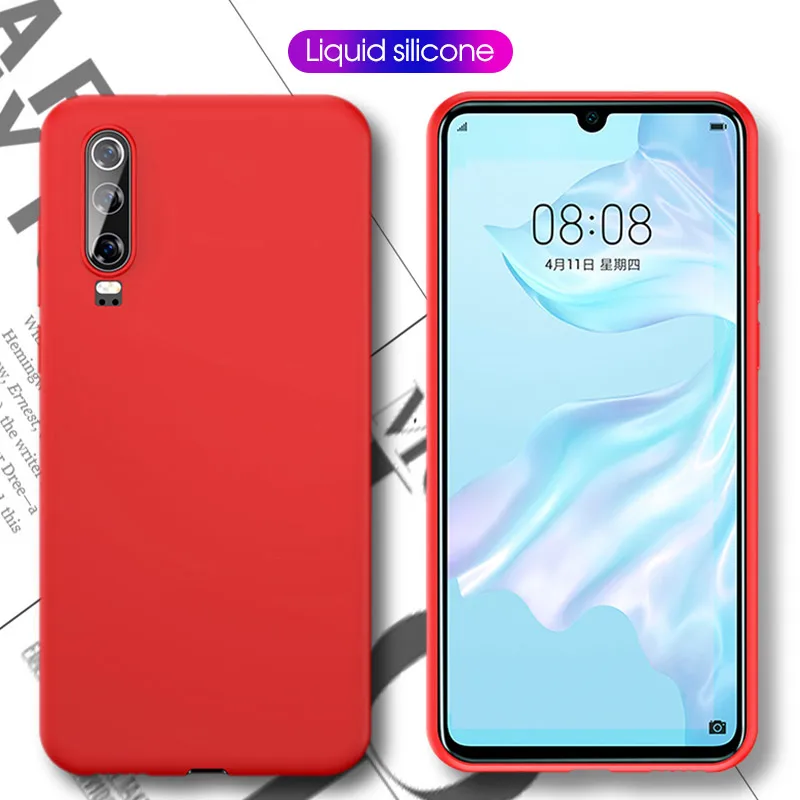 Матовый чистый цветной защитный чехол для Huawei P30 Lite p30pro P Smart 2019 TPU Мягкий матовый