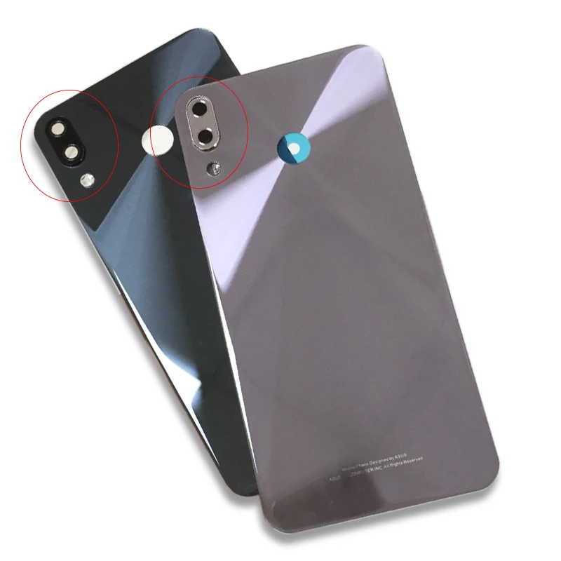 

Back Battery Cover Door Glass Housing Case with Camera Glass Front Housing Bezel Frame For Asus Zenfone 5 2018 ZE620KL 6.2"