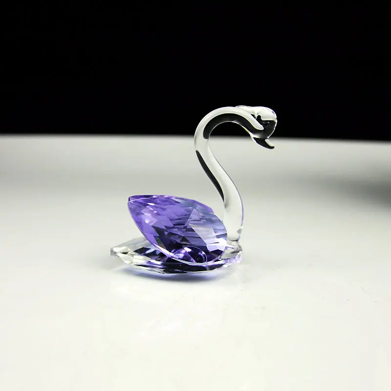 Гениальный кристалл лебедь миниатюрные фигурки животных Рождественский подарок