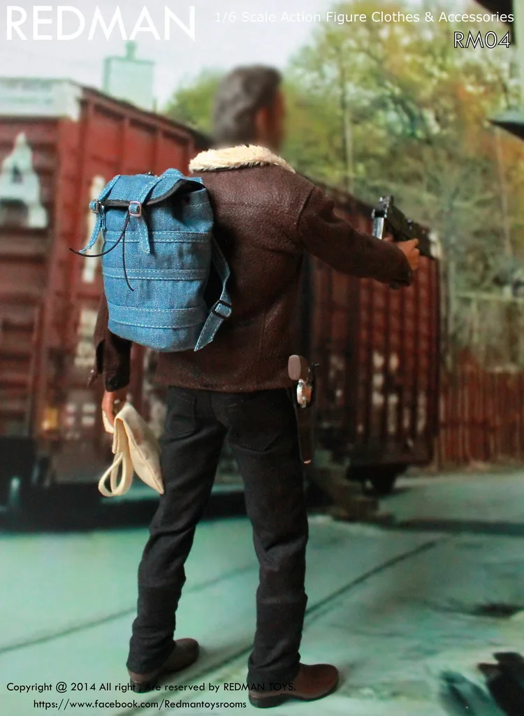 REDMAN RM04 1/6 Ходячие мертвецы шериф Рик кожаный костюм для 1" Коллекционная Фигурка DIY