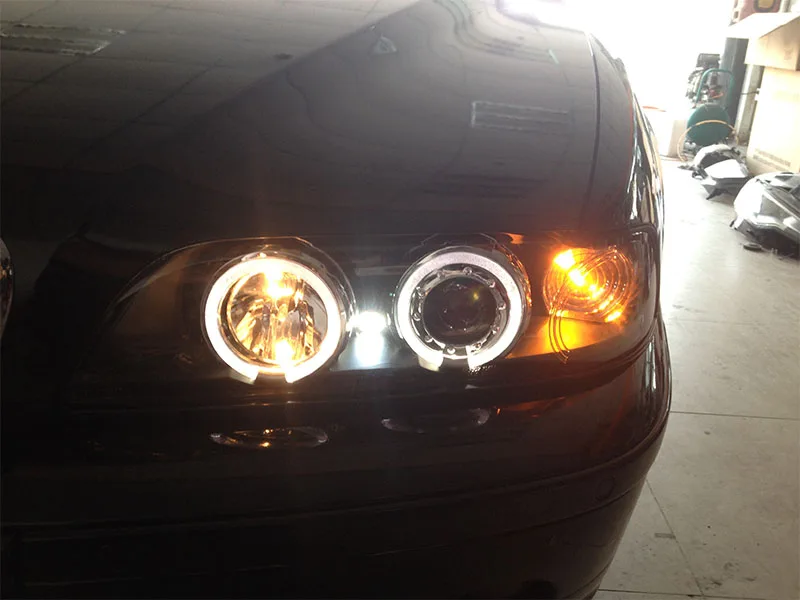 Для BMW 5 Series E39 520 523 525LI 528 530LI 535LI фары 1995 2003 ангельские глазки|for bmw|eyes angelheadlight angel eyes |