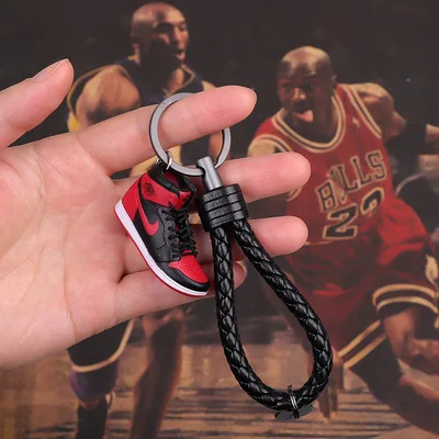 Кроссовки AJ key chain Jordan Баскетбольная обувь стерео сумка для обуви висячая ручная работа автомобильный брелок подарки для пары мужчин и женщин - Цвет: 1