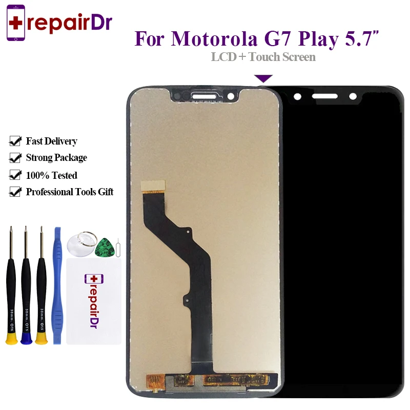 Оригинальный ЖК дисплей для Motorola Moto G7 Play сенсорный экран дигитайзер в сборе 5 7
