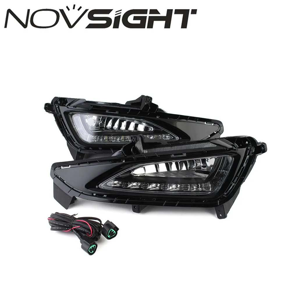 NOVSIGHT Белый DRL Дневной свет для hyundai Tucson светодиодный дневные ходовые огни дневного света фар дальнего света- D25
