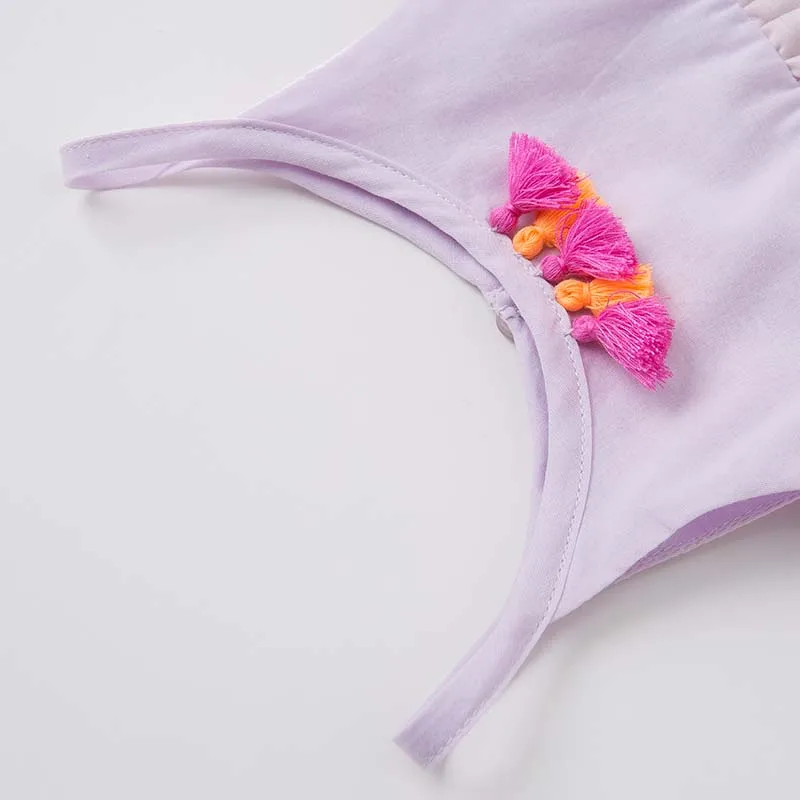 Dave bella/Летняя одежда для маленьких девочек детская высокого качества милый