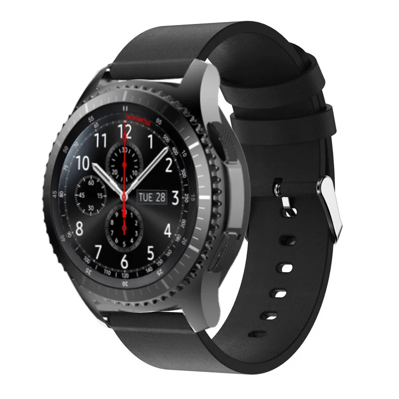 Ремешок из натуральной кожи для Samsung Gear S3 Frontier классический быстросъемный
