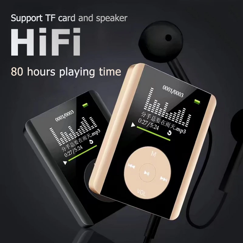 Portable Blutooth HIFI Sport MP3 LCD 3th Player 4GB 8GB 16GB Support TF Card Speaker with TXT FM Radio Audio Recorder | Электроника