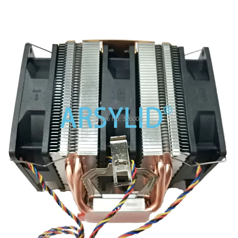 ARSYLID CN-609 6 heatpipe dual-tower cooling RGB 4pin PWM вентилятор кулер для процессора LGA775 115X1366 2011 AM3 AM4 9 см вентилятор Поддержка Intel AMD
