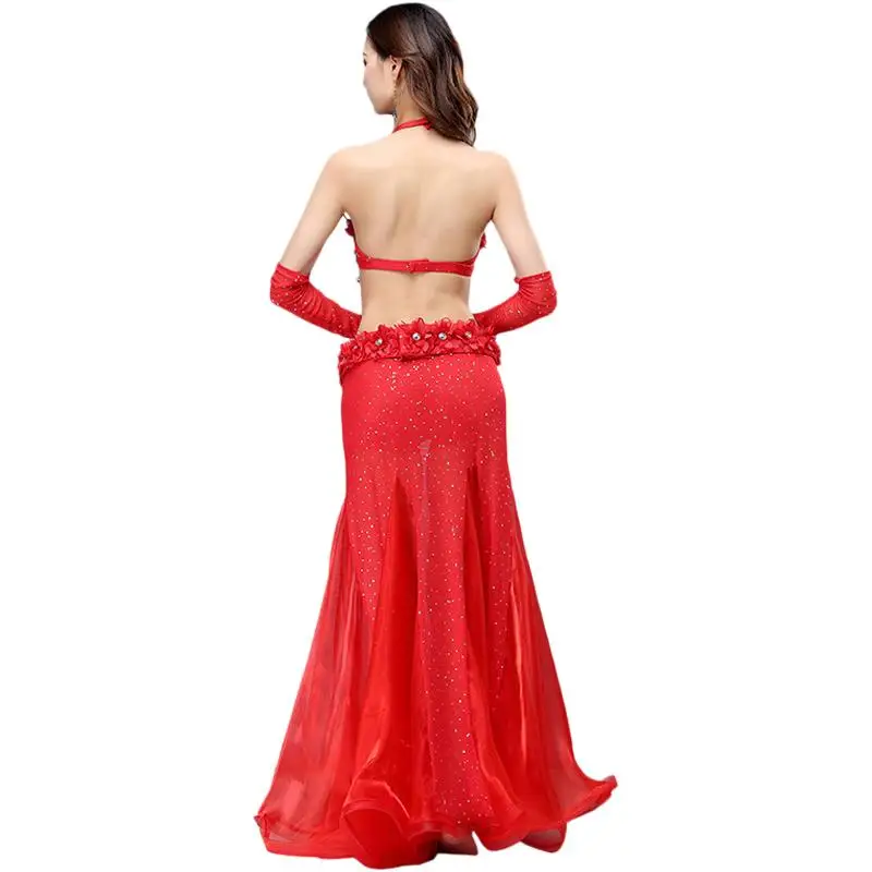 Летний профессиональный костюм для танца живота Индийский женский выступлений