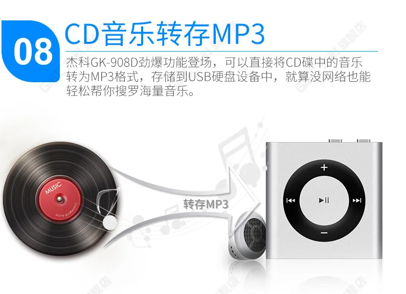 GIEC GK-908D домашний dvd-плеер EVD плеер VCD плеер HD мини CD плеер HD 1080P