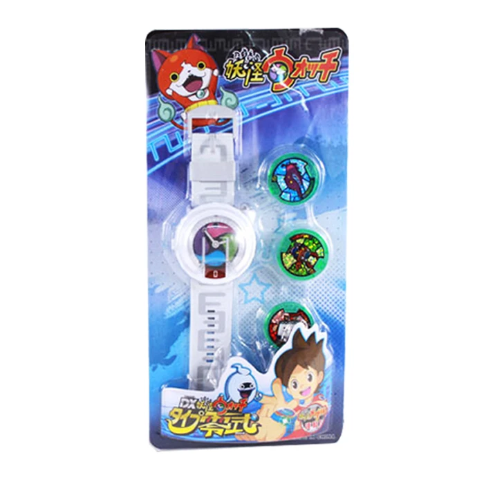 Новый DX Yokai Watch Японии аниме освещение Звук часы медаль детские подарки (смотреть