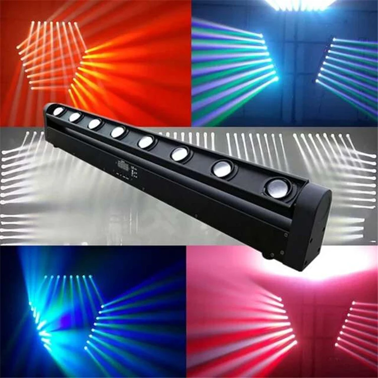 

LED Bar Beam Moving Head Light RGBW 8x12W Perfect for Mobile DJ Party nightclub rotating beam lights