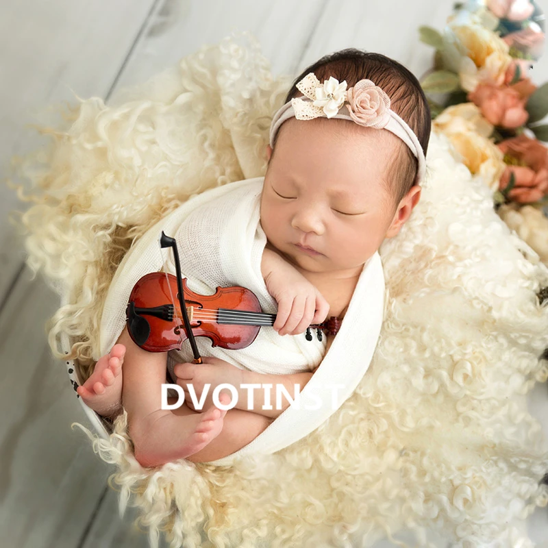 Dvotinst новорожденные фотографии реквизит музыкальный инструмент для Bebe Fotografia студия фотосессии инструменты фото реквизит аксессуары