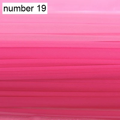number 19 24 Цвета! 110 см 8 мм тонкий градиент шелк жоржет ткань для летнего платья блузка юбка рубашка шарф J092 - Цвет: number 19