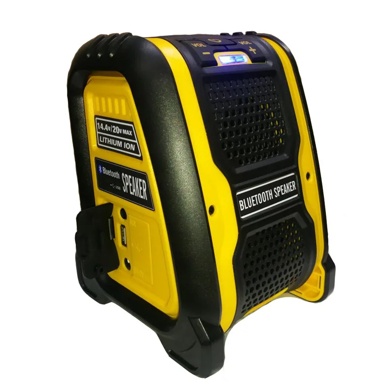 Bluetooth динамик mp3 плеер усилитель звука 15 Вт для DeWalt Makita Milwaukee Bosch литий ионный