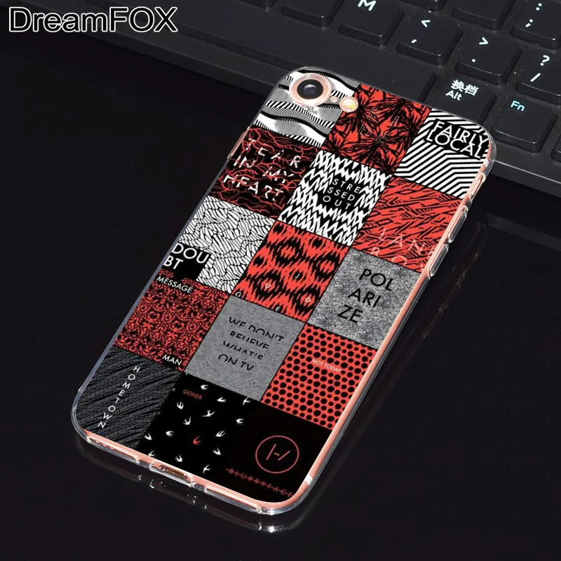 DREAMFOX L552 Twenty One Pilots Мягкий ТПУ силиконовый чехол для Apple iPhone 11 Pro XR XS Max 8X7 6 6S Plus 5 5S SE 5C 4