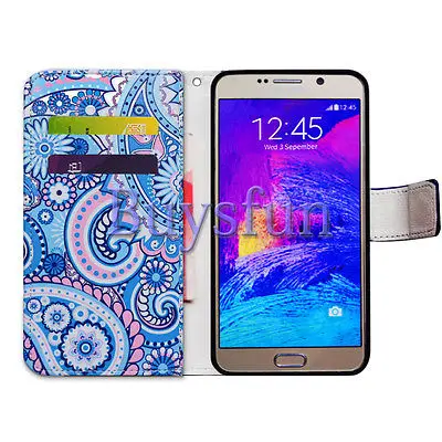 Bcov Марка Голубой Пейсли Крышка Случая Кожи Folio Для Samsung Galaxy S7 Edge 103027149 |