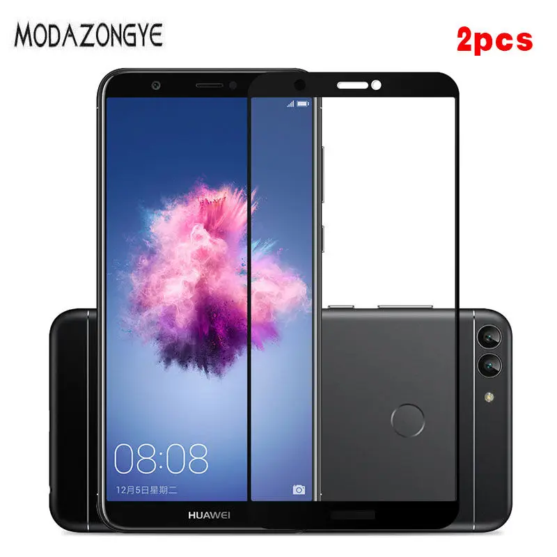 Закаленное стекло для Huawei P Smart Защита экрана PIG-LX1 защита с полным покрытием 2 шт. |
