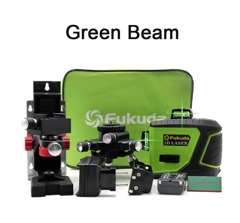 Green beam bracket 12 линии 3D лазерный нивелир 360 в вертикальном и горизонтальном положении лазерный нивелир саморегулирующаяся поперечная линия 3D зеленый лазерный уровень с на открытом воздухе - Цвет: Green beam bracket