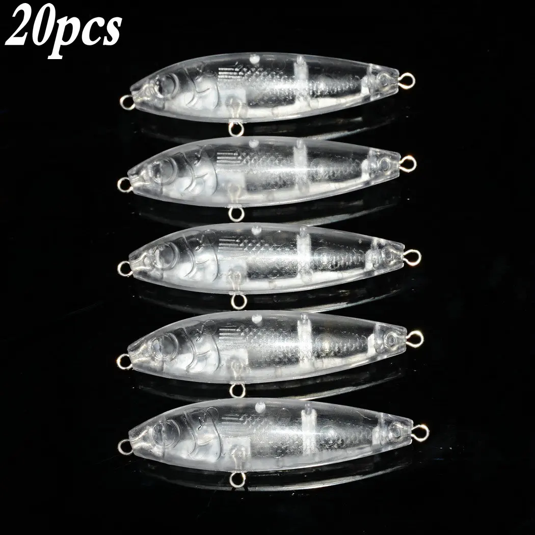20pc unpainted lures 20 шт. 8 см 11,2 г карандаш необработанные рыболовные приманки жесткая приманка Неокрашенная приманка DIY Isca рыболовные приманки воблер рыболовные снасти - Цвет: 20pc unpainted lures