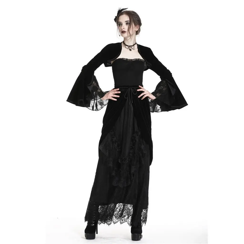 Куртка Darkinlove женская винтажная с рукавом-воланом | Женская одежда