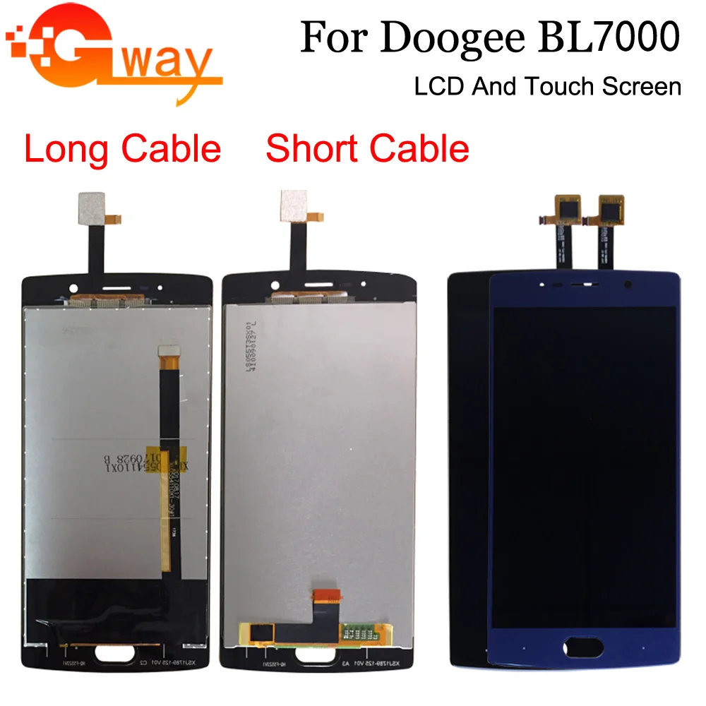 ЖК дисплей и тачскрин Для Doogee BL7000 5 дюйма 100% испытано сменный дигитайзер в сборе