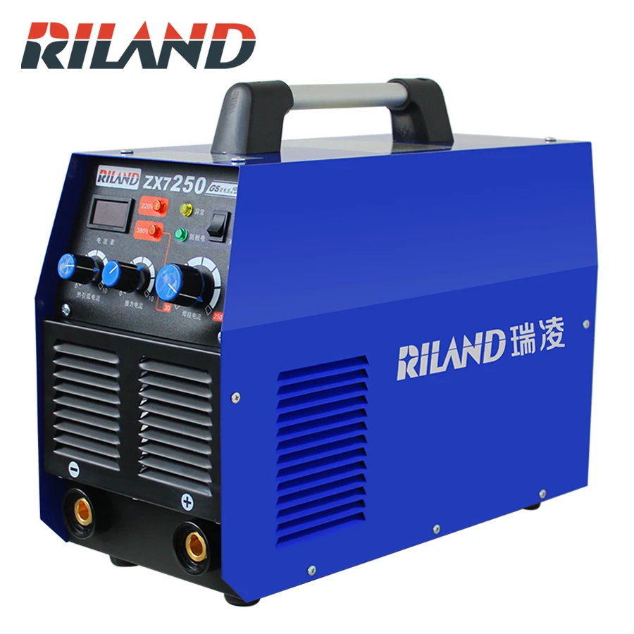 RILAND IGBT ZX7-250GS 220 V 380 V ARC MMA DC инвертор сварочный аппарат рабочее оборудование двойное напряжение сварки
