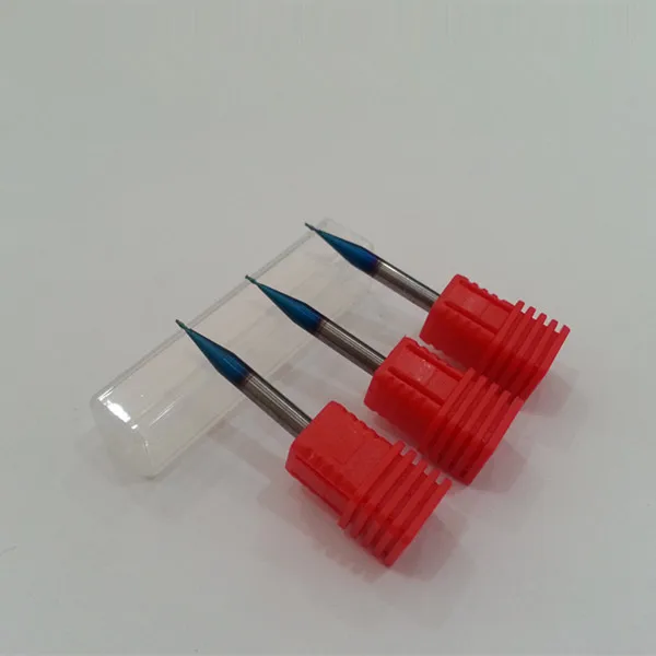 JF горячая Распродажа D0.2* 0,4* D4* 50* 2F твердосплавная микро плоская Концевая фреза HRC65 Синий Нако покрытием фреза