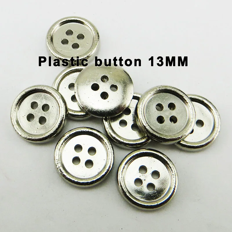 100PCS 13MM 4 hole bronze tone plastic buttons round coat boots sewing clothes accessory shirt button P-244 | Дом и сад