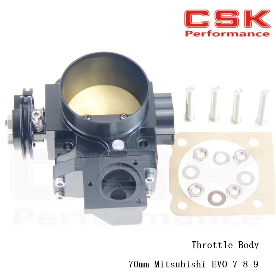 70 мм дроссельной заслонки для Mitsubishi EVO7 EVO8 EVO9 4G63 03 07 EVO 7 8 9 черный|70mm throttle body|throttle