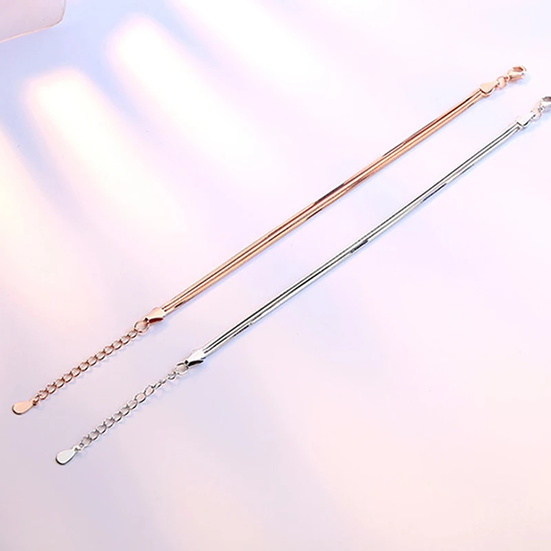 Многослойные браслеты Цепочка со змеями Браслеты розовое золото/серебро цвет