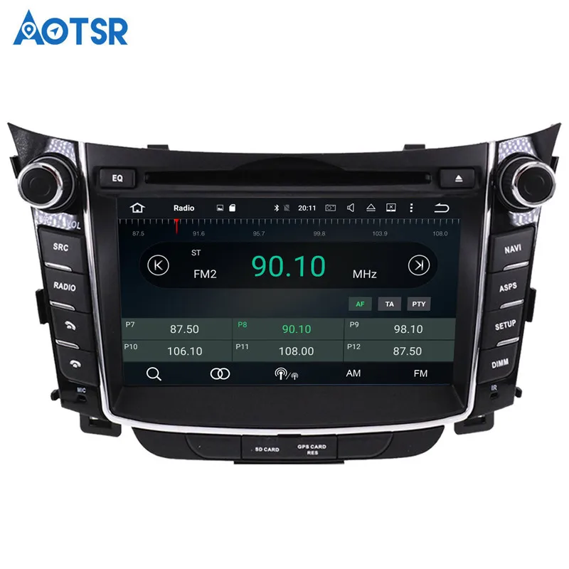 Android 9,0 4+ 64 ГБ Автомобильный dvd-плеер для hyundai I30 Elantra GT 2012 2013 автомобильный Радио gps Навигация стерео Мультимедиа