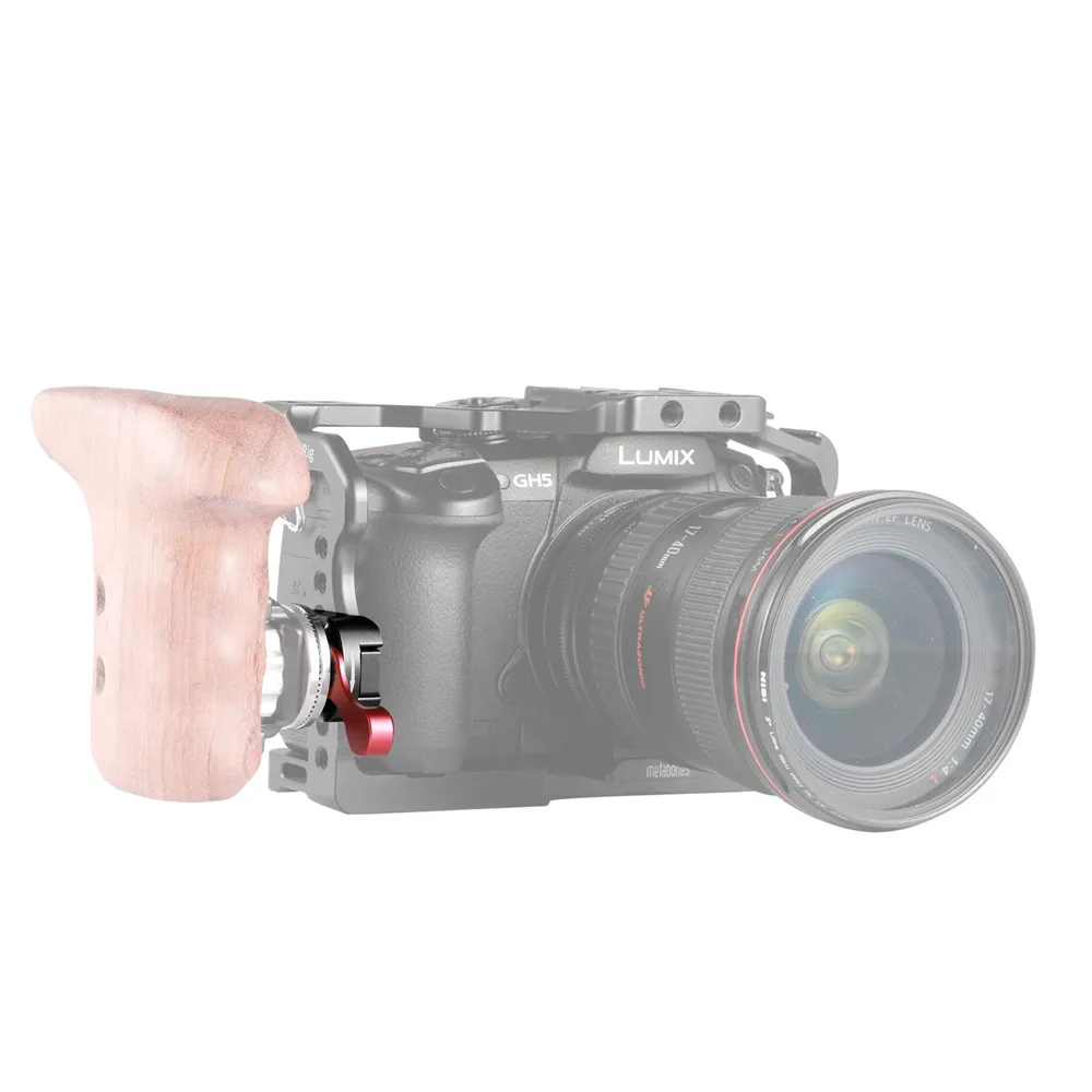 SmallRig Quick Release NATO Clamp to Arri Rosette для универсальной камеры клетка с Nato Rail/Arri Rosette деревянная Hanldle-2046