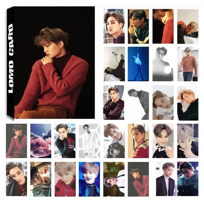 30 шт./компл. KPOP Кай из группы EXO одиночный 02 для жизни альбом HD фото карта ПВХ самодельный LOMO Фотокарта