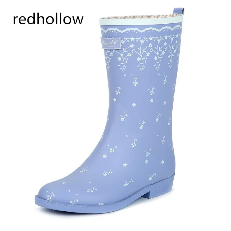 Новое поступление 2 стиля 2018 г. Модные женские короткие резиновые сапоги