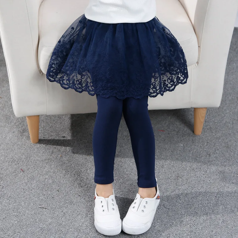 Модные юбки для девочек леггинсы фитнеса брюки малышей с фальш вставкой сезон