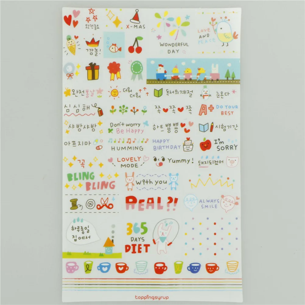 6 шт./партия наклейки с наилучшими пожеланиями для скрапбукинга Happy Planner/проект по