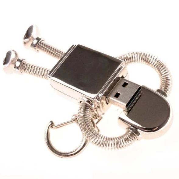 Металлический робот U диск на клавише Creativo Usb флэш накопитель 2 0 Pendrive карта памяти