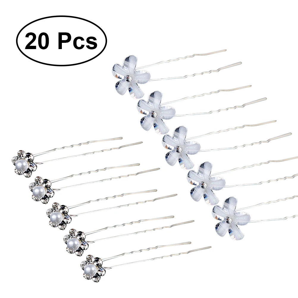 20 шт. свадебные заколки для волос в виде цветов|Украшения волос| |