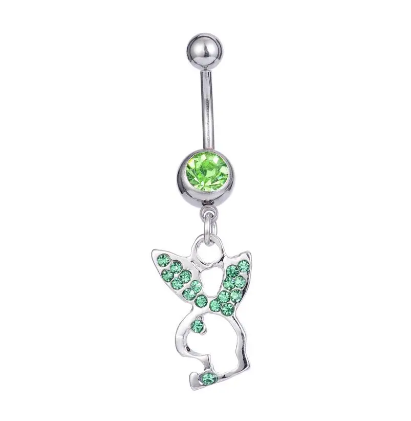 New Arrive Cute Rabbit Navel Bell Button Rings 316L Surgical Steel Piercing Belly Sex Body Jewelry | Украшения и аксессуары