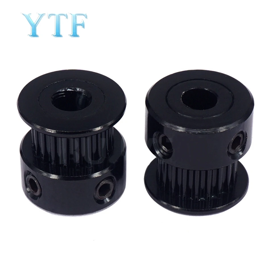 

GT2 Timing Pulley synchronous wheel aluminum black 20 teeth bore 8mm 5mm for 2GT Timing Belt width 6mm 3d printer part
