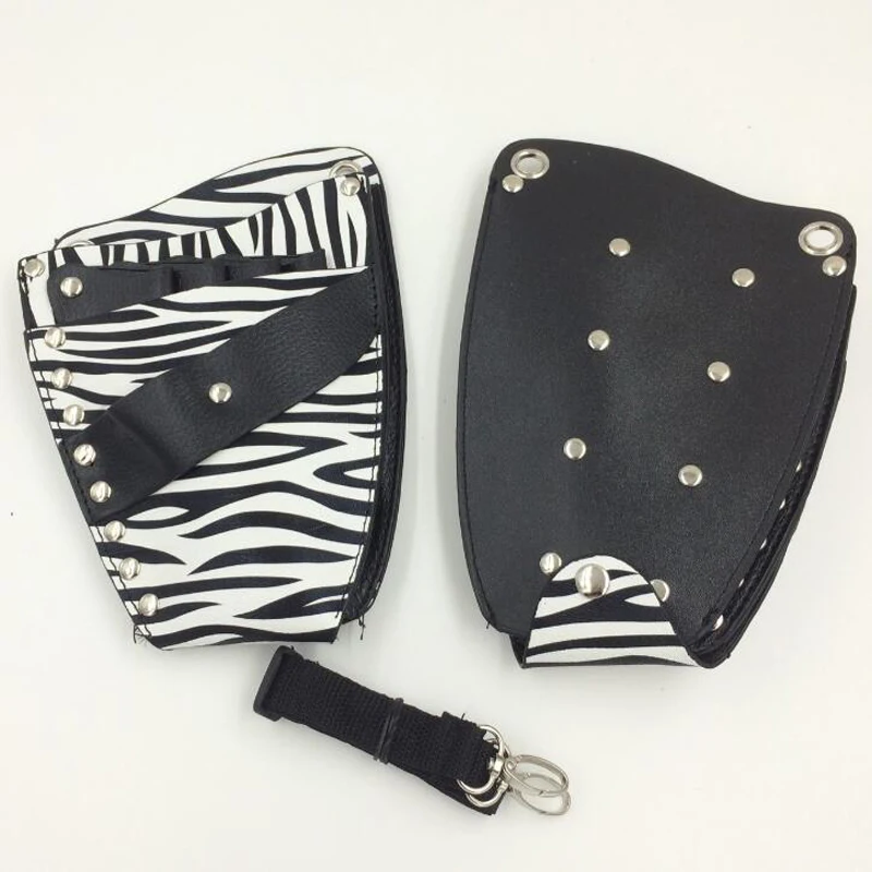 Сумка держатель для парикмахерской из искусственной кожи с заклепками и ремнем