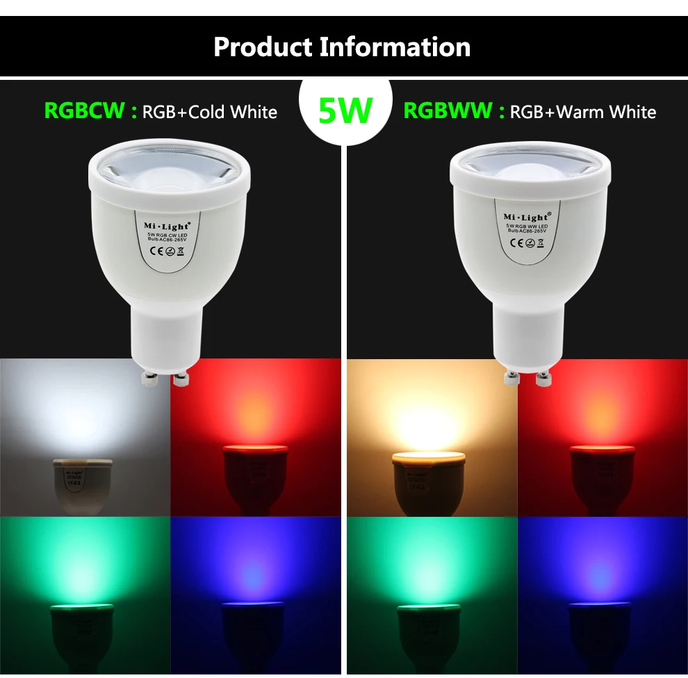 RGBW светодиодный светильник AC86-265V GU10 5 Вт/E27 6 Вт 9 Вт Светодиодный светильник RGBWW/RGBCW пульт дистанционного управления умный светильник ing светодиодный RGB лампа светильник s