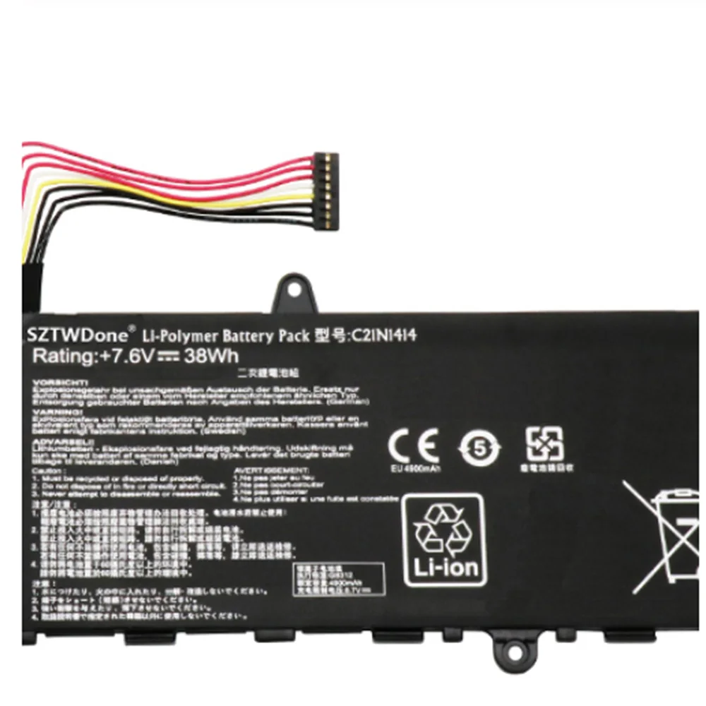 7 6 V 38Wh C21N1414 оригинальная электронная книга Аккумулятор для ноутбука ASUS EeeBook X205T